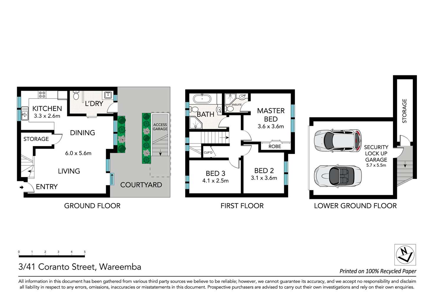 Floorplan of Homely townhouse listing, 3/41 Coranto Street, Wareemba NSW 2046