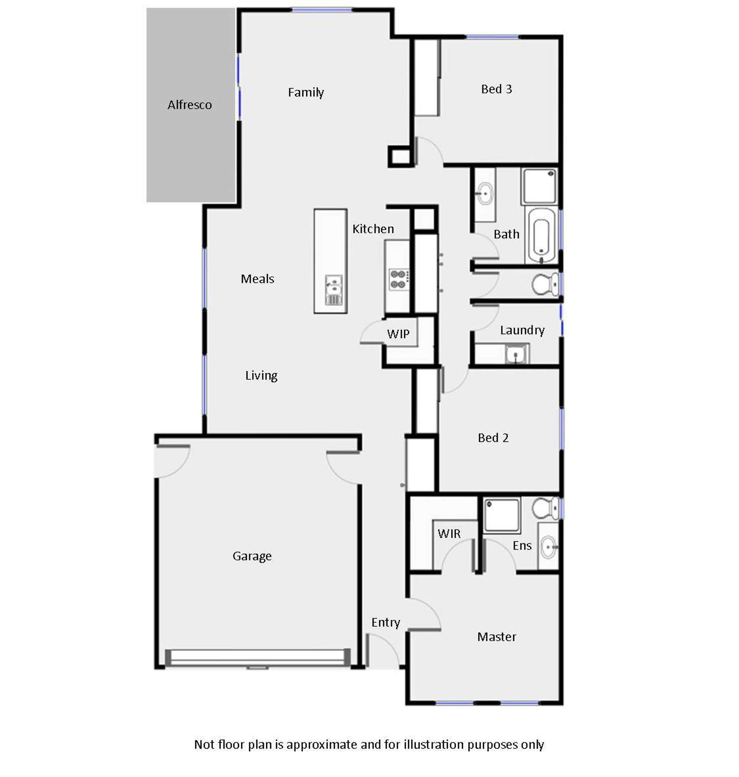 Floorplan of Homely house listing, 9 Francesca Drive, Irymple VIC 3498