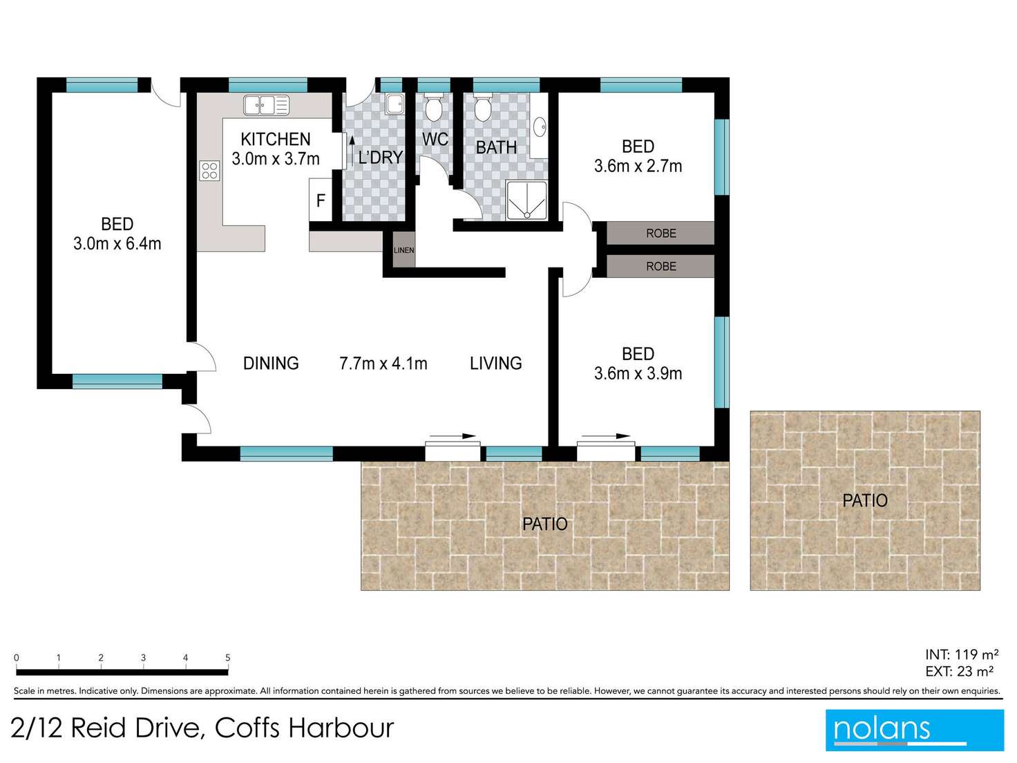 Floorplan of Homely villa listing, 2/12 Reid Drive, Coffs Harbour NSW 2450