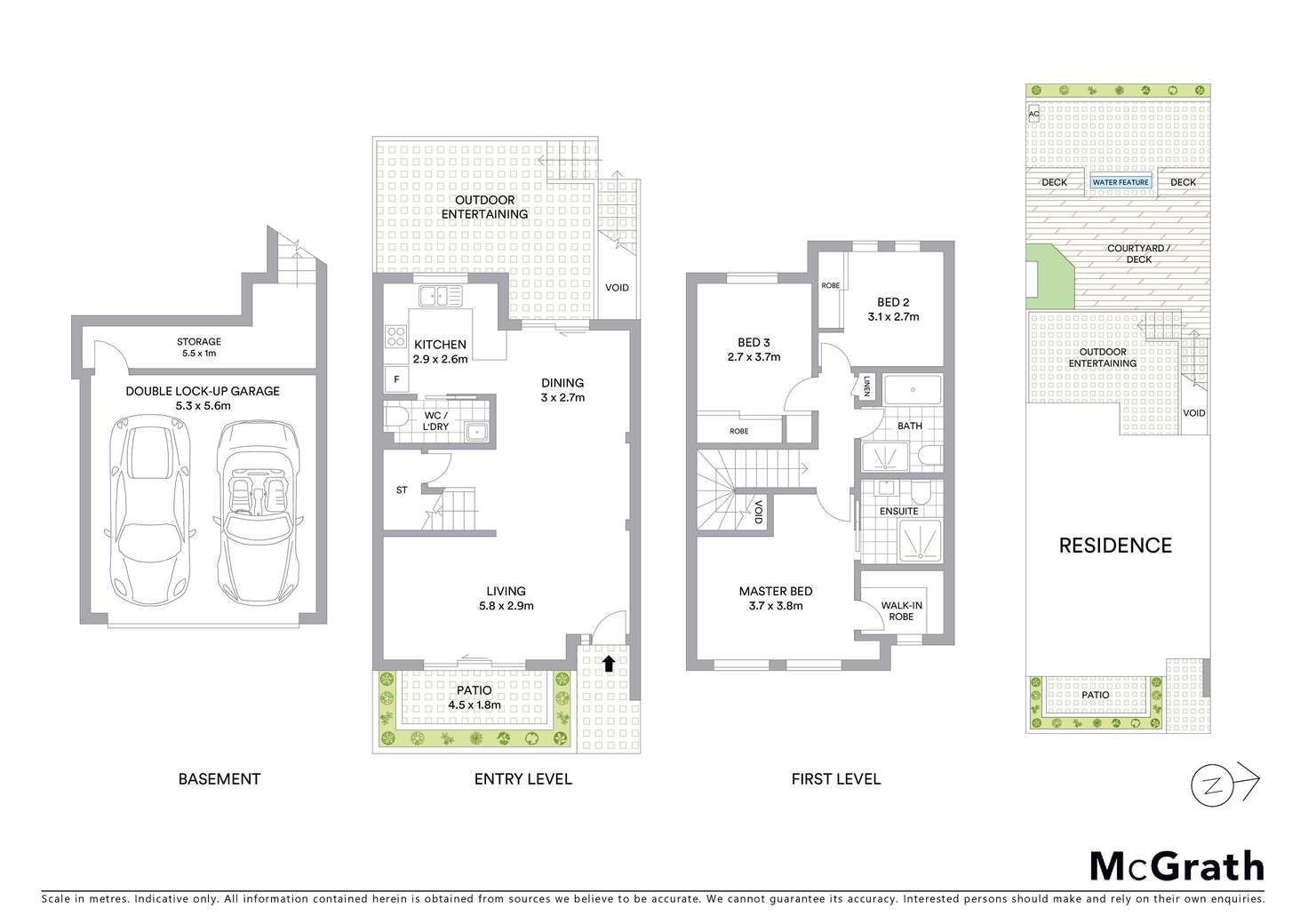 Floorplan of Homely townhouse listing, 12/395 Port Hacking Road, Caringbah NSW 2229