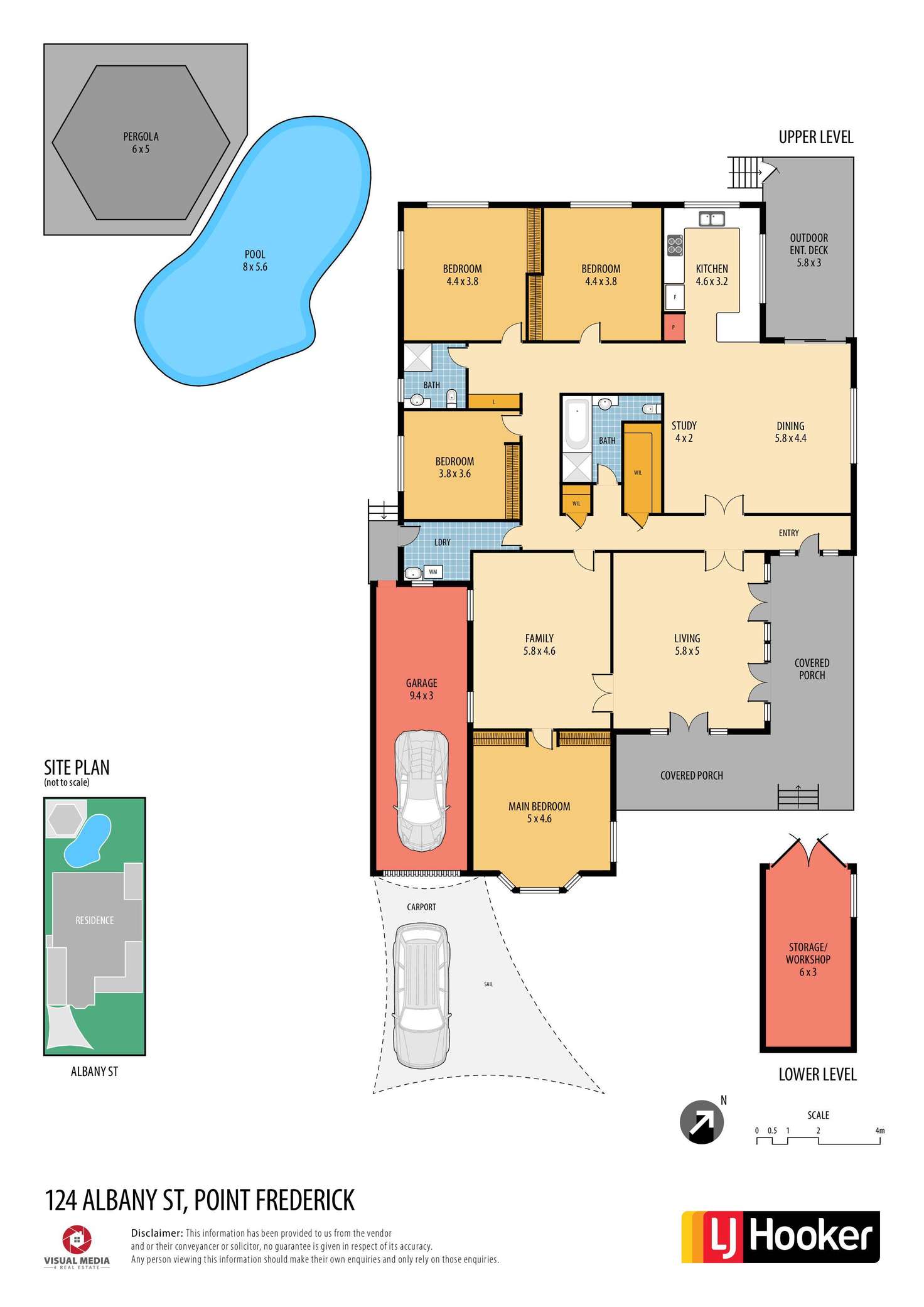 Floorplan of Homely house listing, 124 Albany Street, Point Frederick NSW 2250