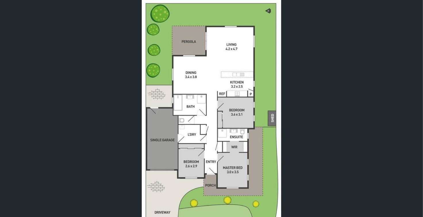 Floorplan of Homely house listing, 8 Verdon Avenue, Caroline Springs VIC 3023