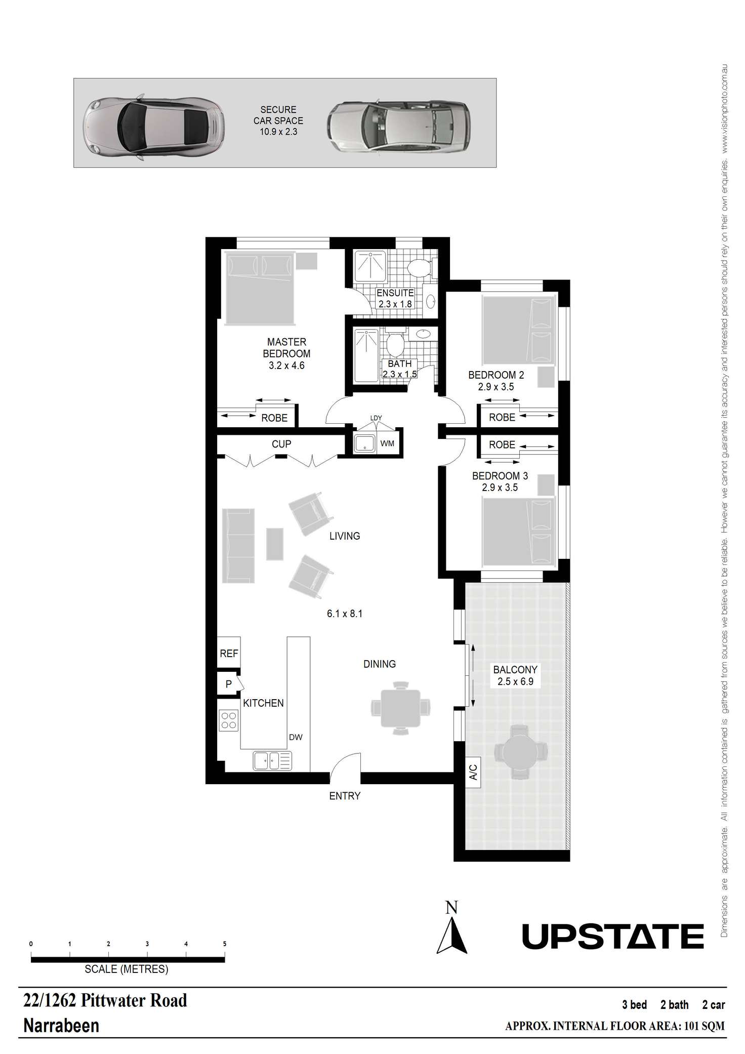 Floorplan of Homely unit listing, 22/1262 Pittwater Road, Narrabeen NSW 2101
