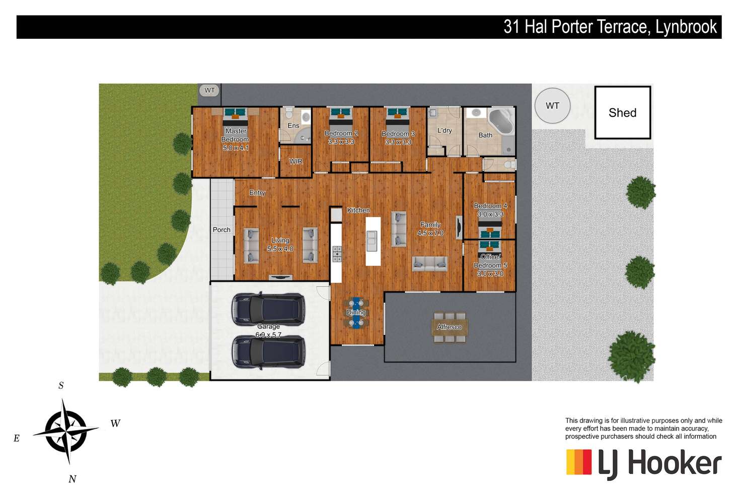 Floorplan of Homely house listing, 31 Hal Porter Terrace, Lynbrook VIC 3975