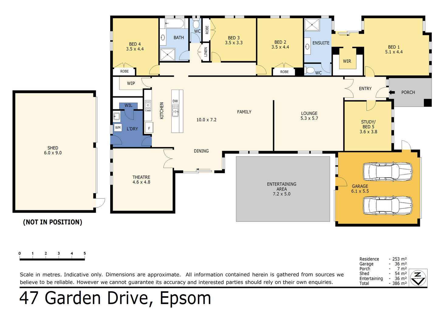 Floorplan of Homely house listing, 47 Garden Drive, Epsom VIC 3551