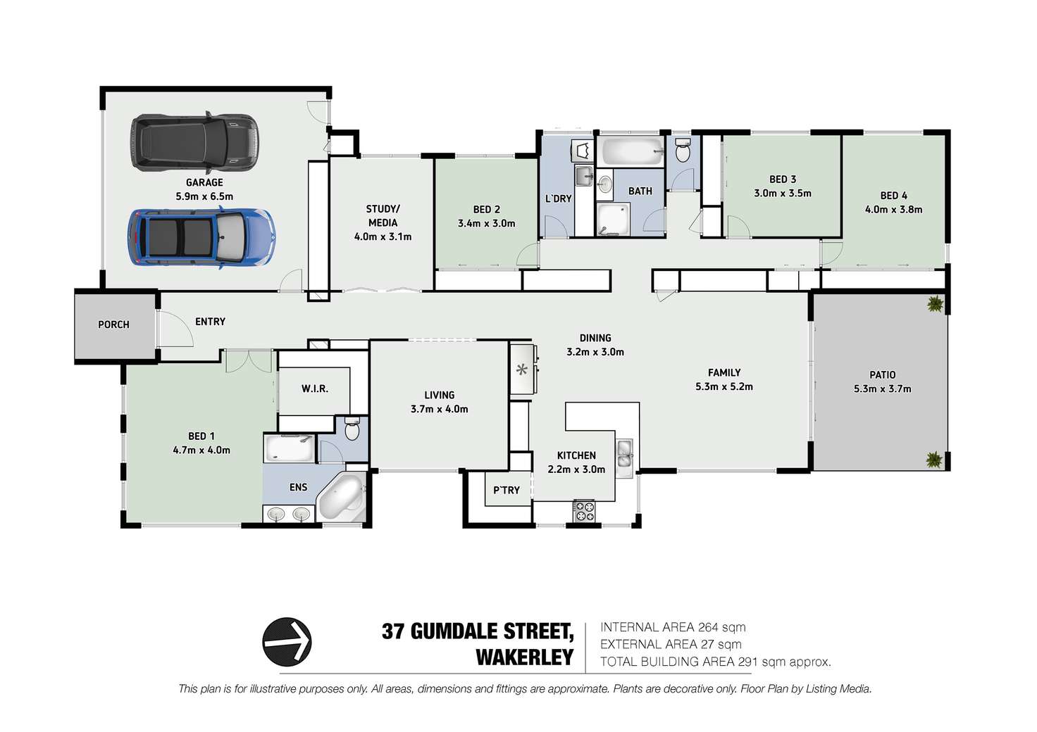 Floorplan of Homely house listing, 37 Gumdale Street, Wakerley QLD 4154