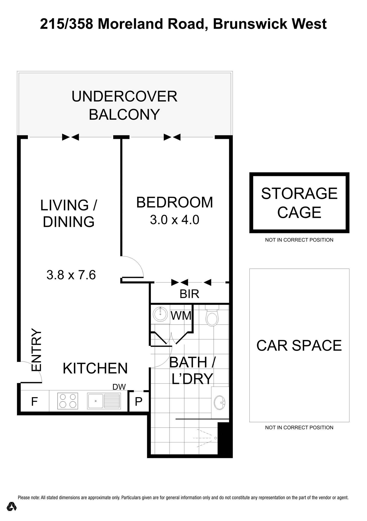 Floorplan of Homely apartment listing, 215/358 Moreland Road, Brunswick West VIC 3055