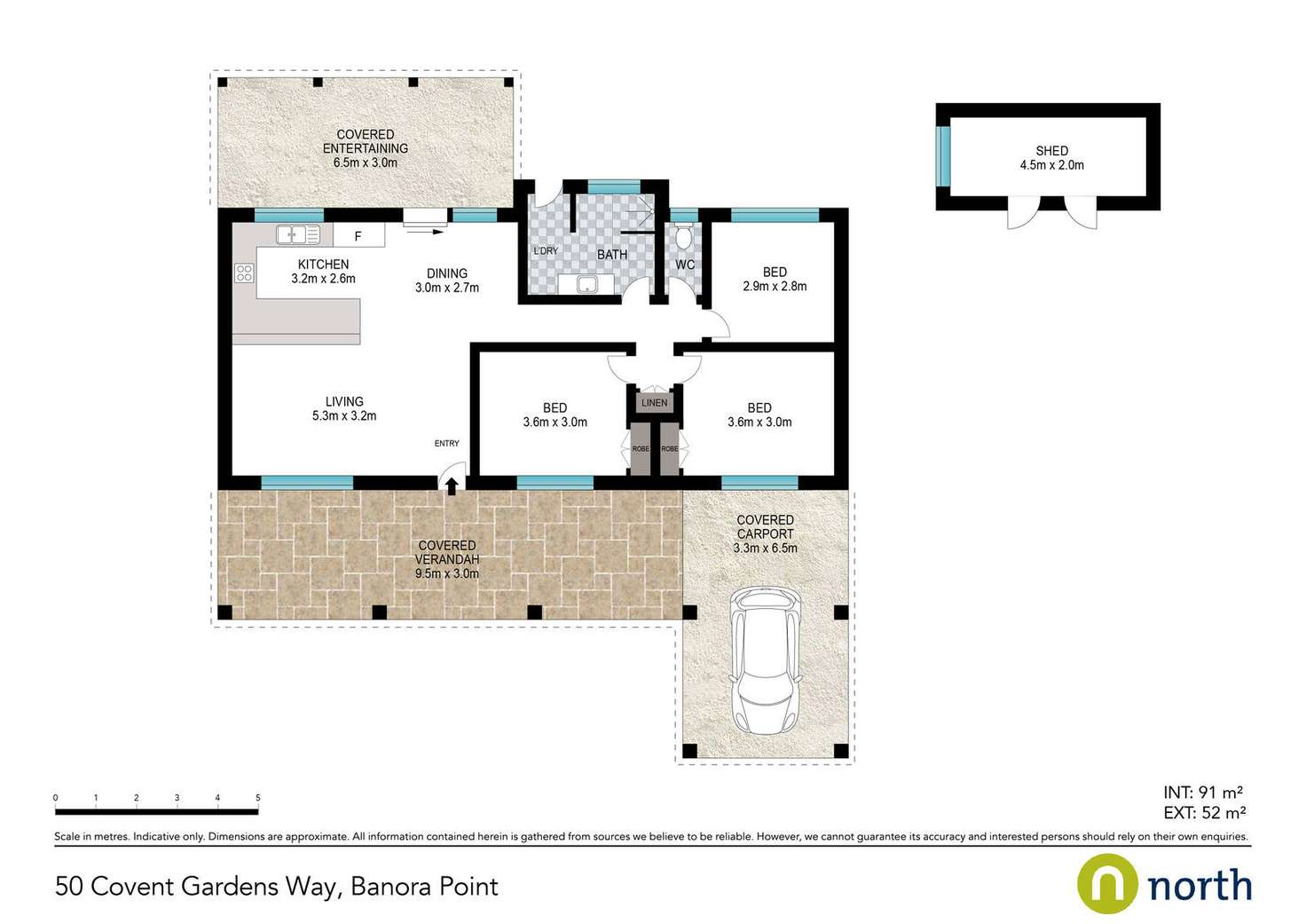 Floorplan of Homely house listing, 50 Covent Gardens Way, Banora Point NSW 2486