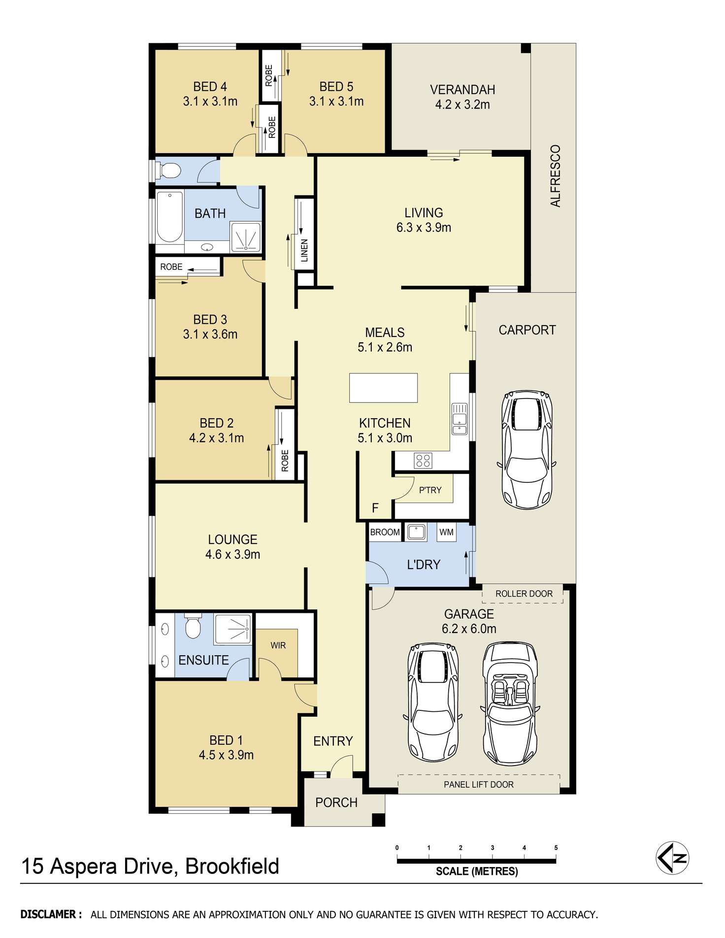 Floorplan of Homely house listing, 15 Aspera Drive, Brookfield VIC 3338