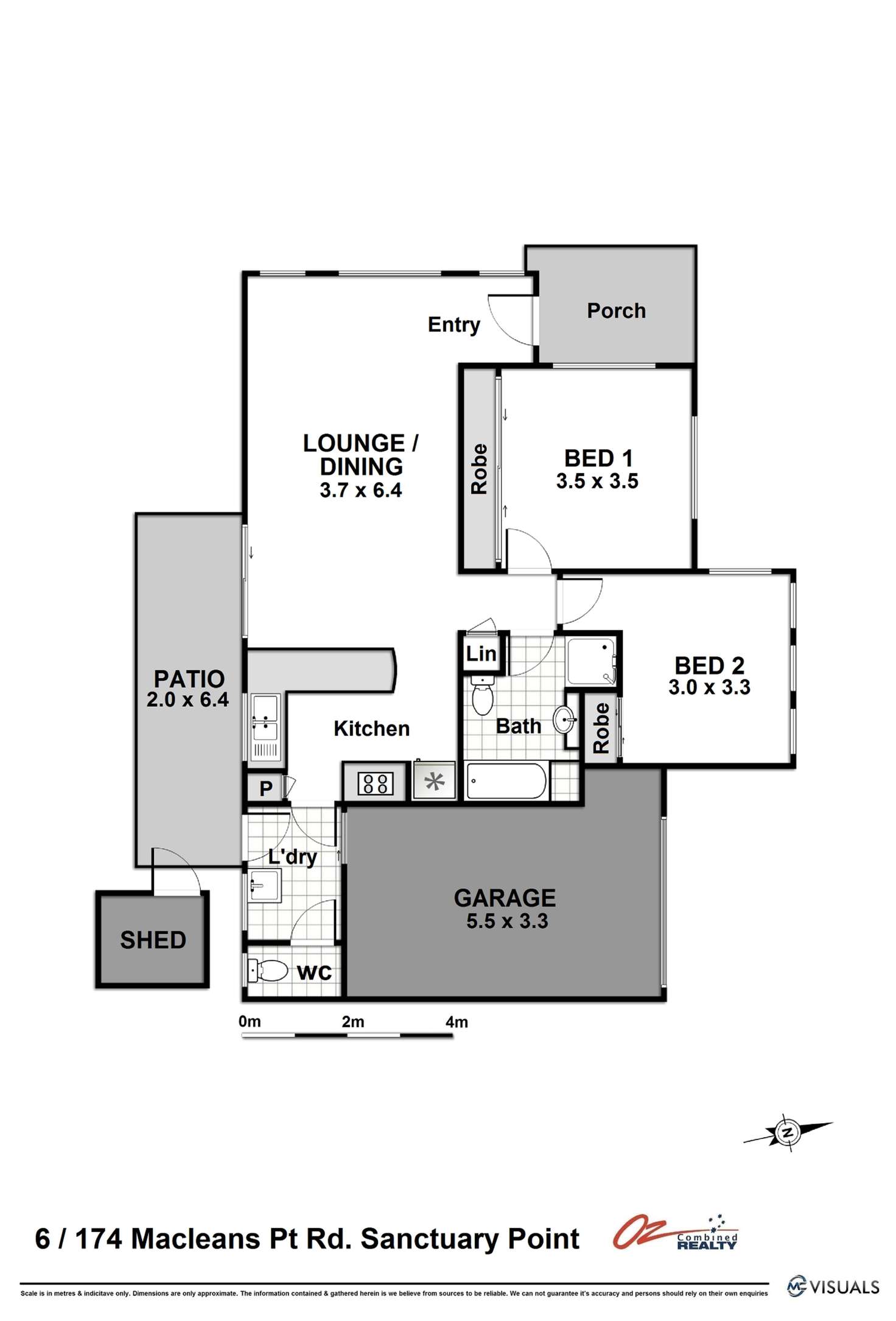 Floorplan of Homely villa listing, 6/174 Macleans Point Road, Sanctuary Point NSW 2540