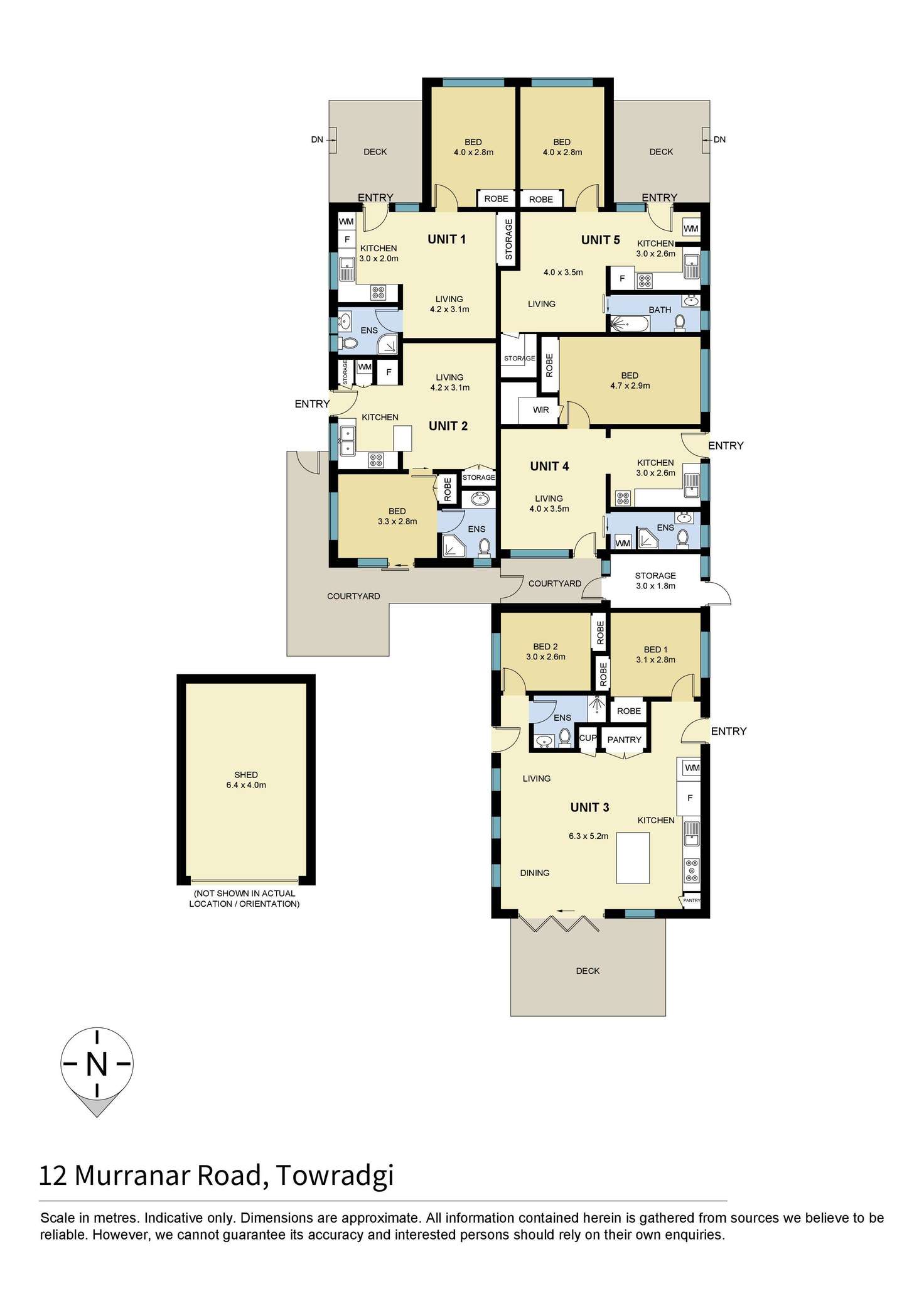 Floorplan of Homely blockOfUnits listing, 12 Murranar Road, Towradgi NSW 2518