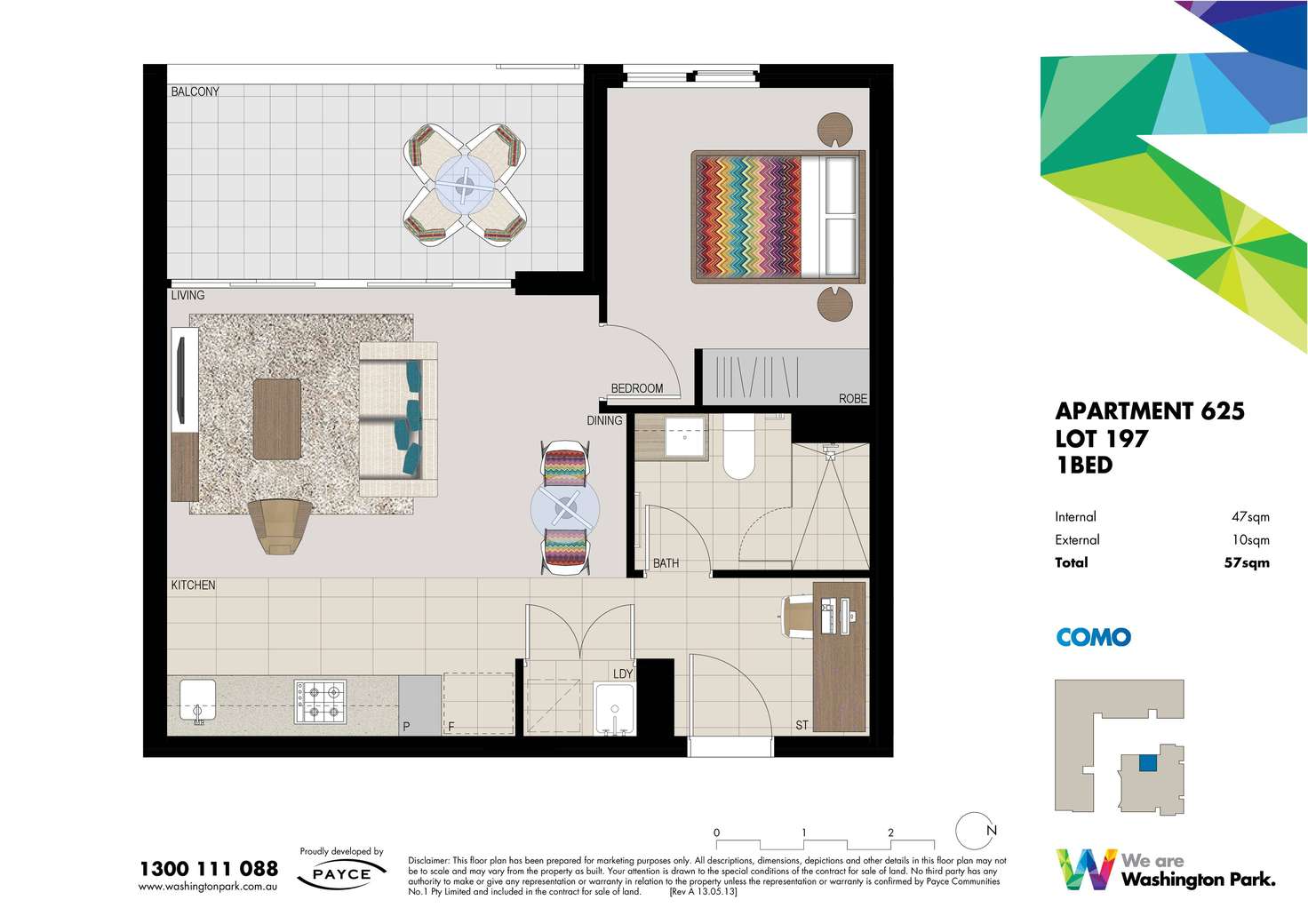 Floorplan of Homely apartment listing, 625/7 Washington Avenue, Riverwood NSW 2210