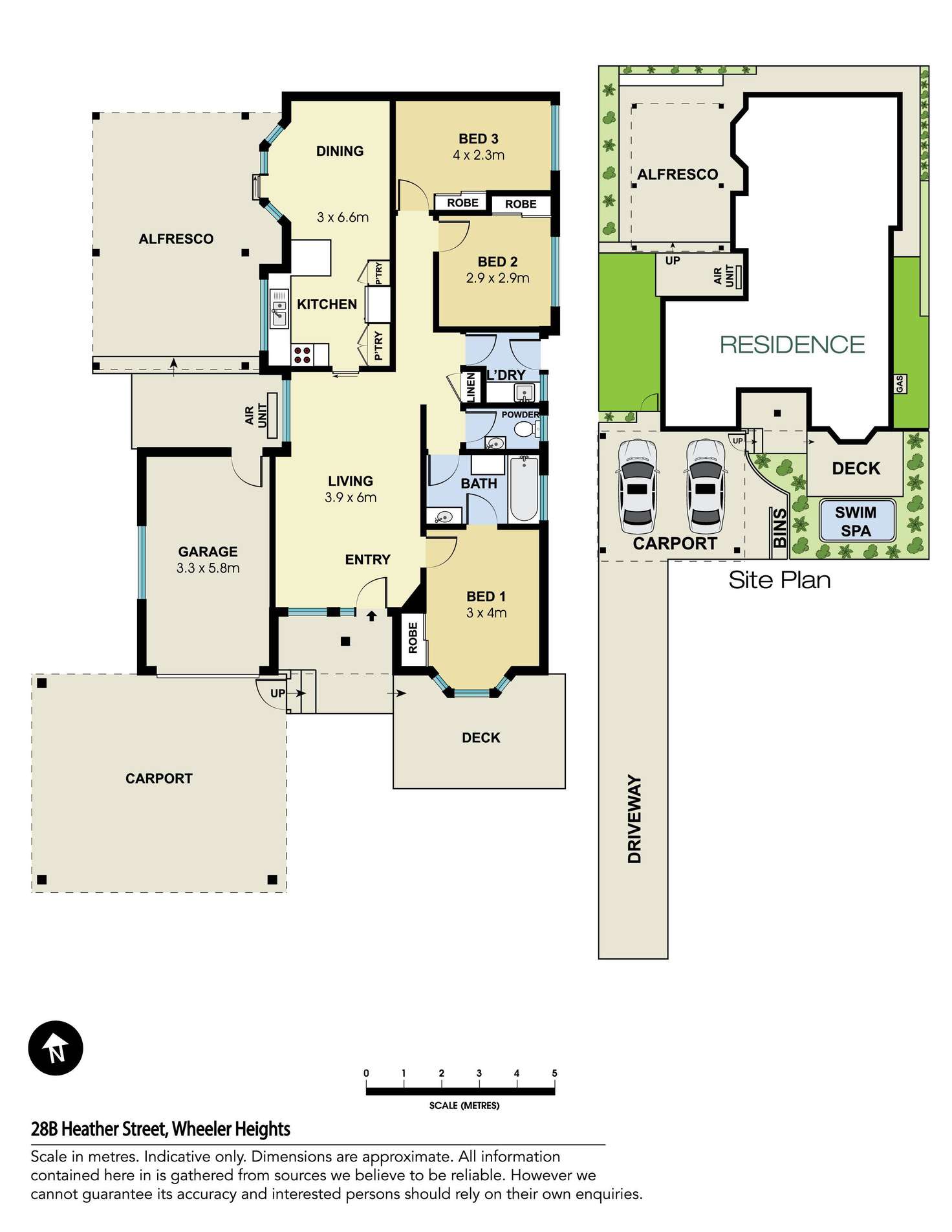 Floorplan of Homely house listing, 28B Heather Street, Wheeler Heights NSW 2097