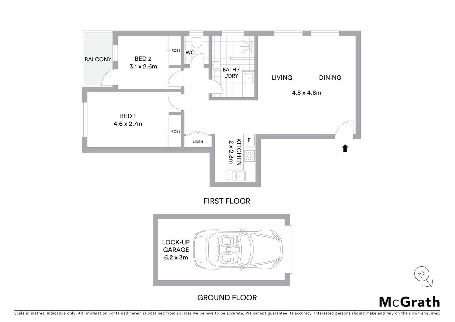 Floorplan of Homely unit listing, 10/14 Croydon Street, Cronulla NSW 2230