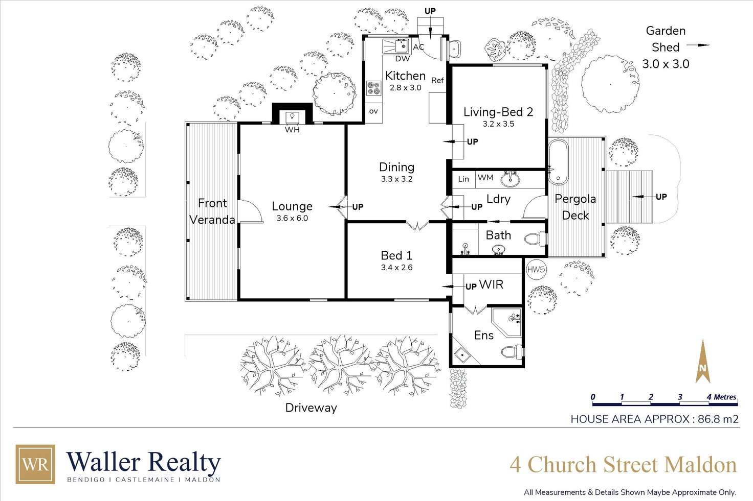 Floorplan of Homely house listing, 4 Church Street, Maldon VIC 3463