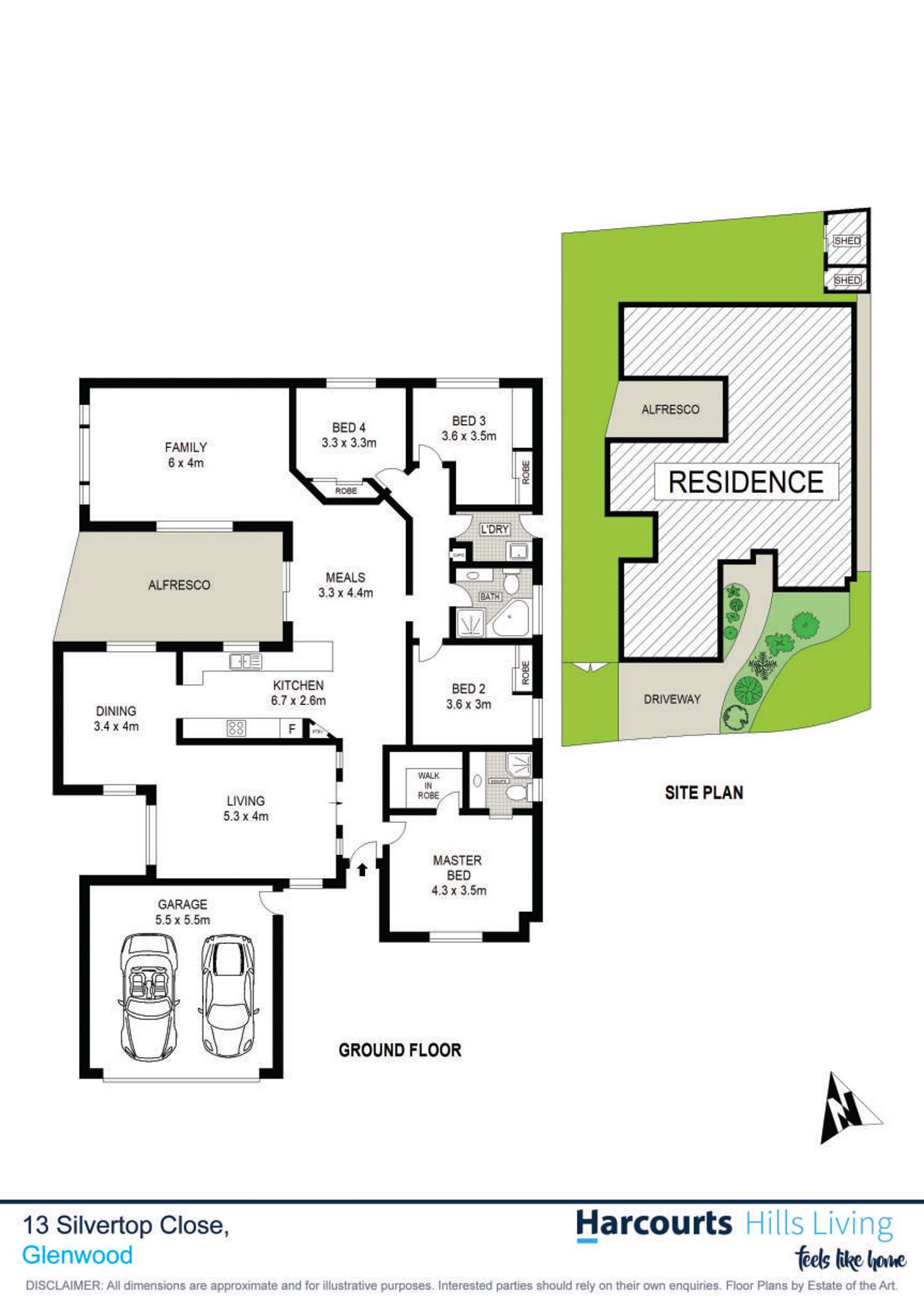 Floorplan of Homely house listing, 13 Silvertop Close, Glenwood NSW 2768