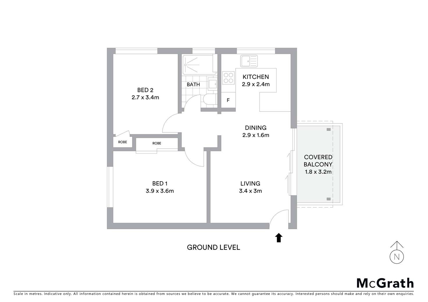 Floorplan of Homely apartment listing, 8/81 Ewos Parade, Cronulla NSW 2230