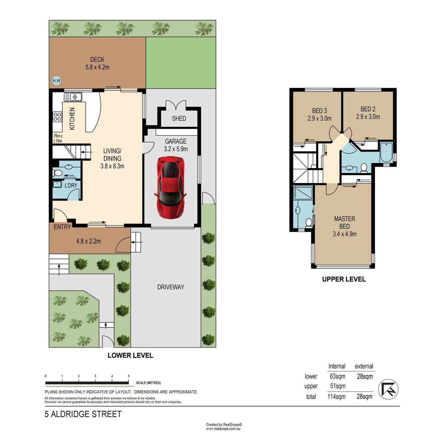 Floorplan of Homely house listing, 5 Aldridge Street, Auchenflower QLD 4066