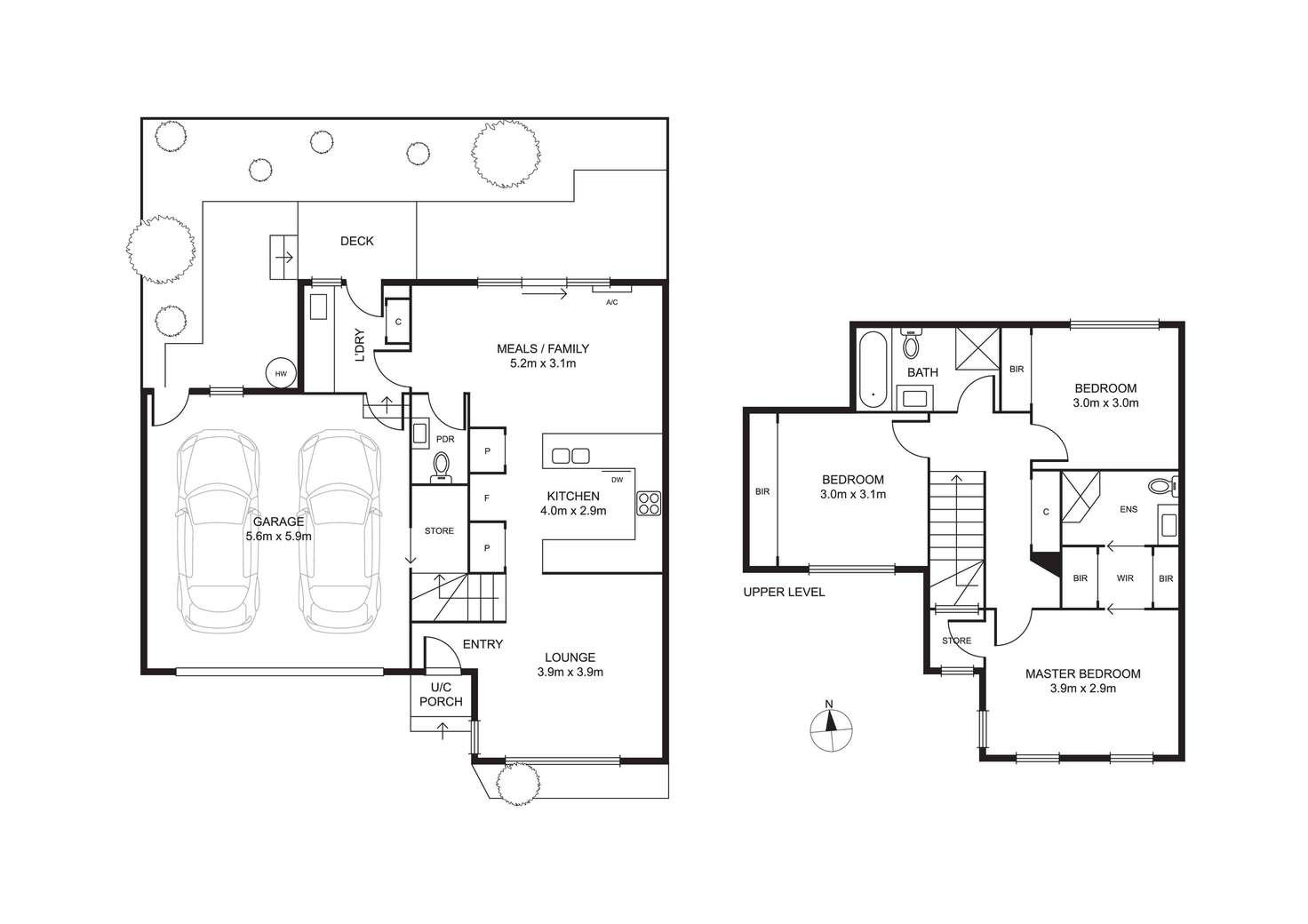 Floorplan of Homely townhouse listing, 2/696 Pascoe Vale Road, Oak Park VIC 3046