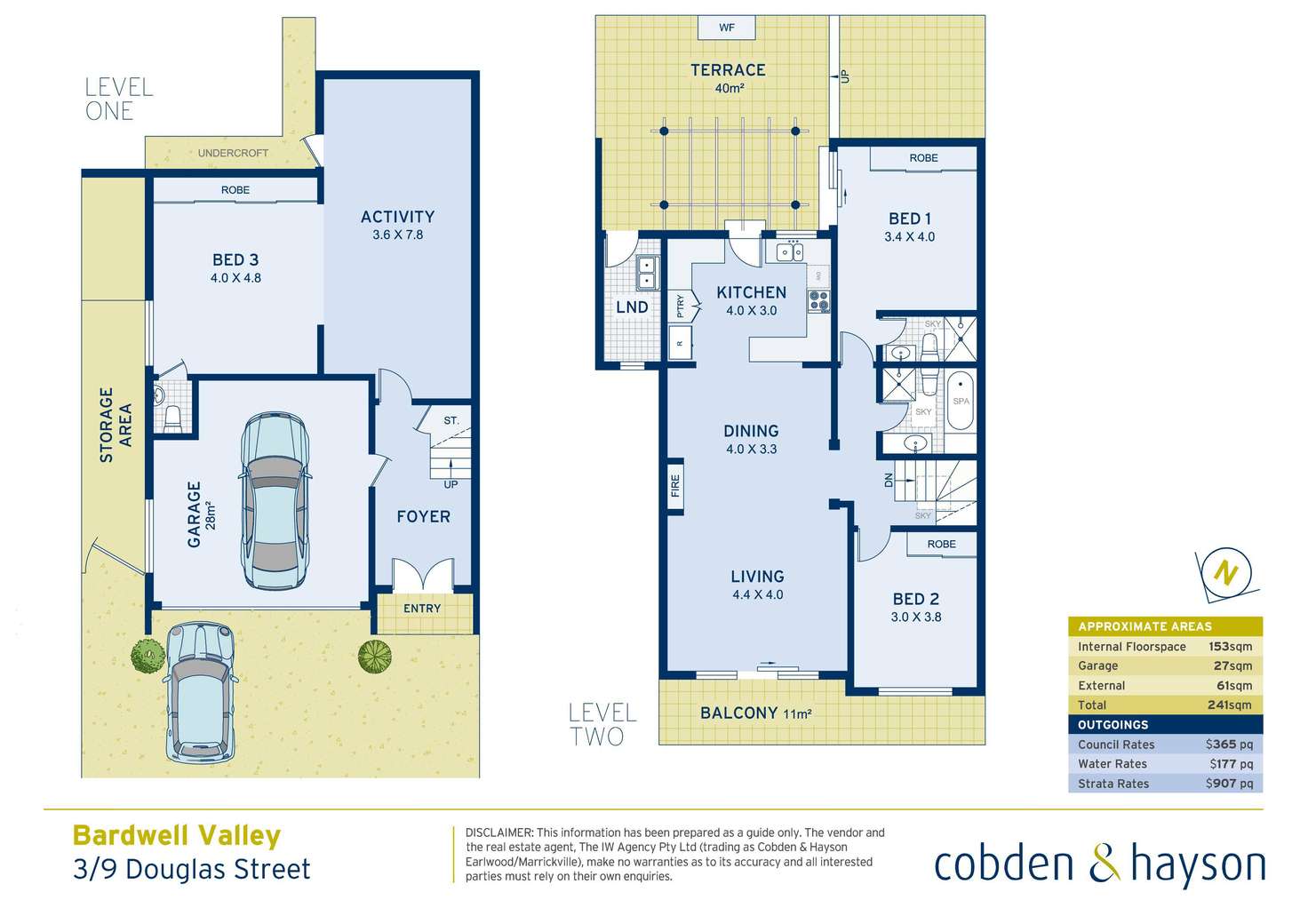 Floorplan of Homely townhouse listing, 3/9 Douglas Street, Bardwell Valley NSW 2207