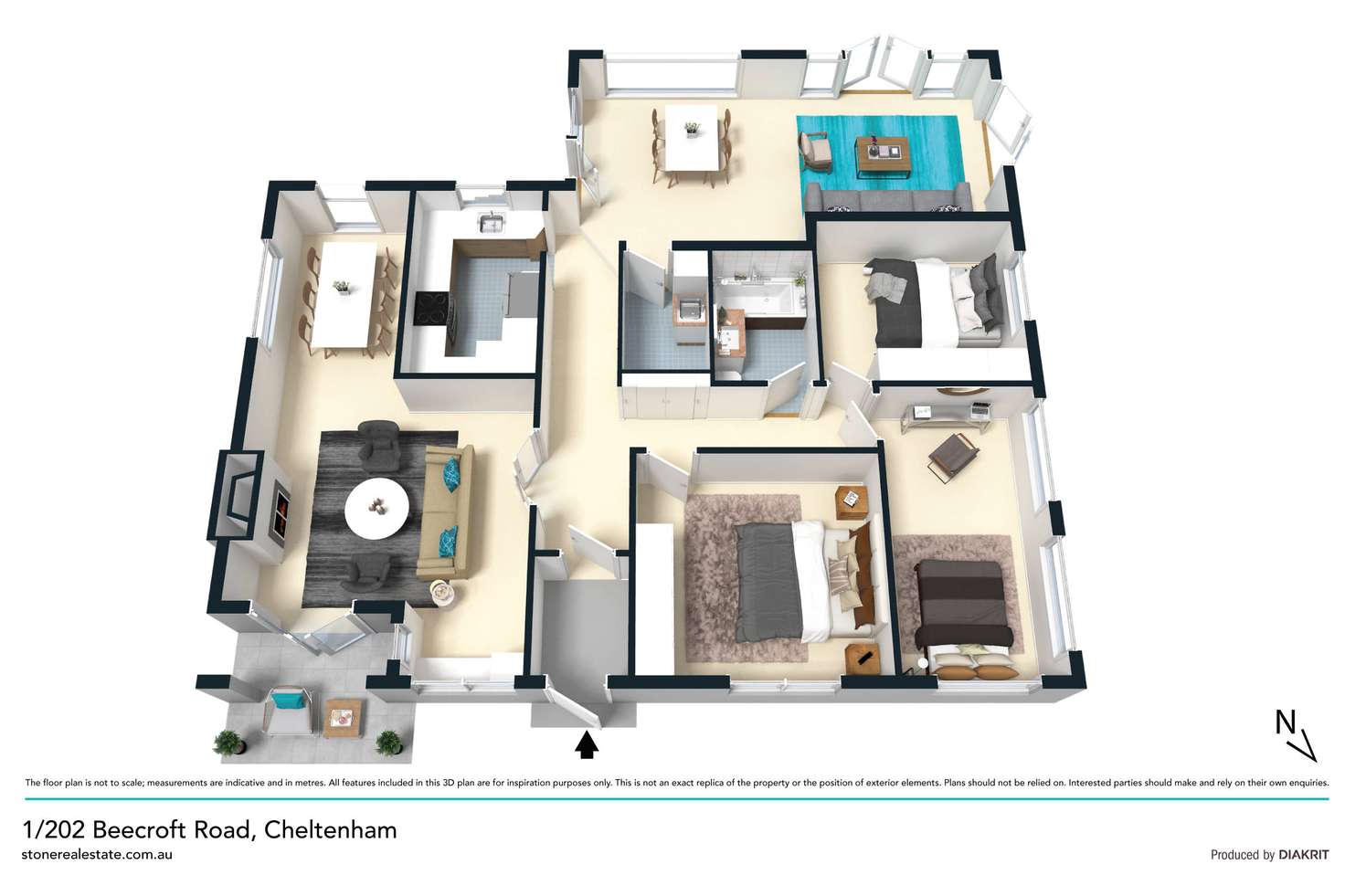Floorplan of Homely house listing, 1/202 Beecroft Road, Cheltenham NSW 2119