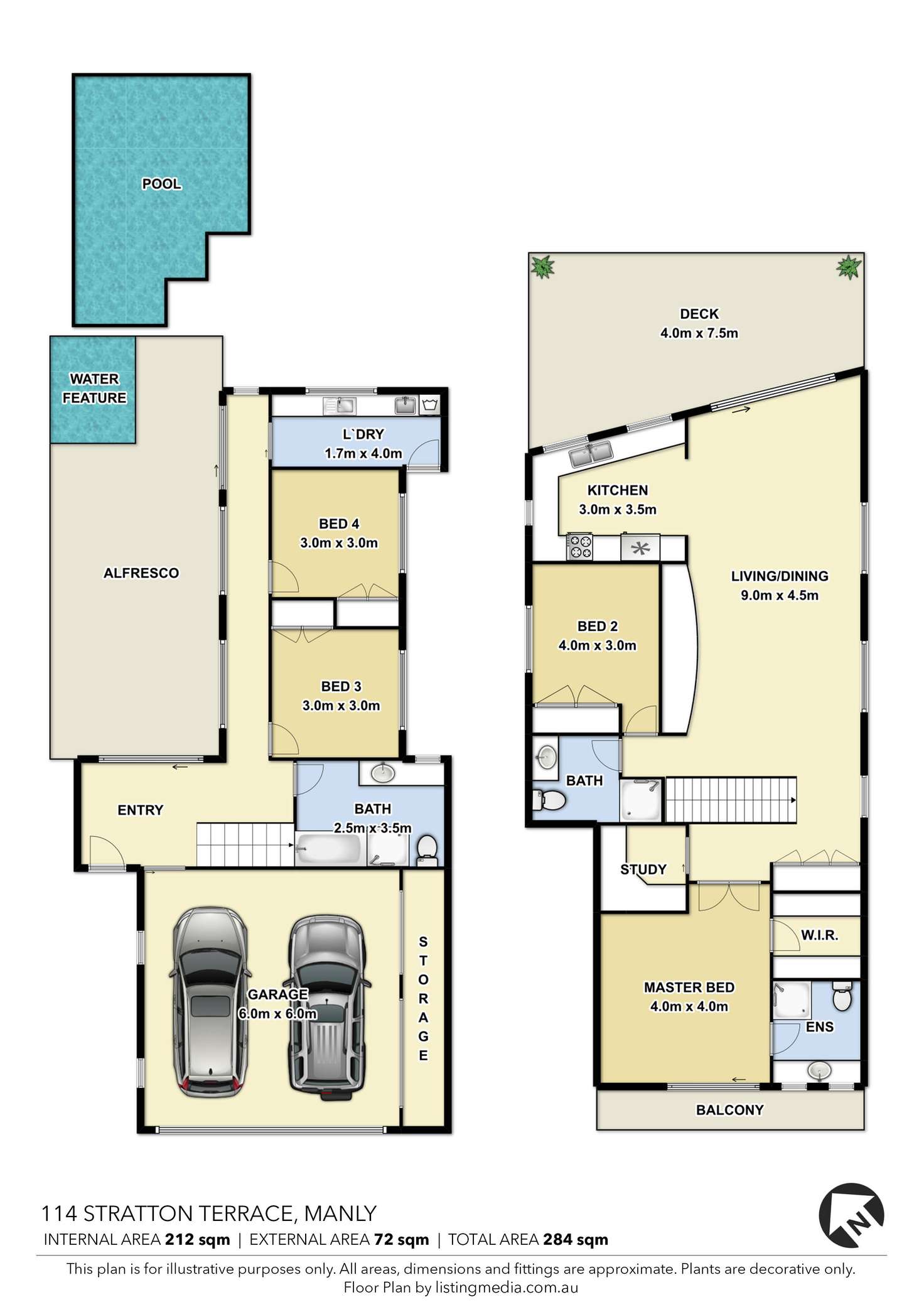 Floorplan of Homely house listing, 114 Stratton Terrace, Manly QLD 4179