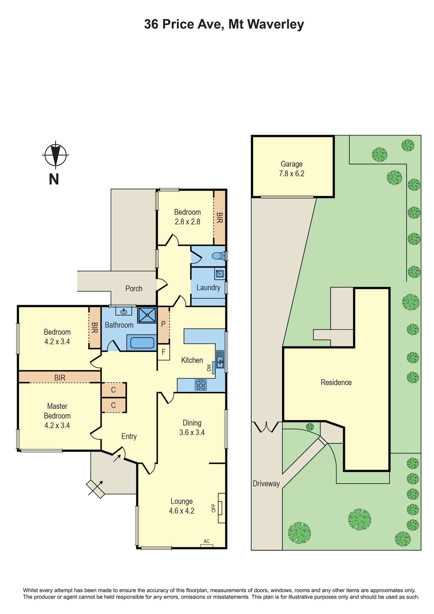 Floorplan of Homely house listing, 36 Price Avenue, Mount Waverley VIC 3149