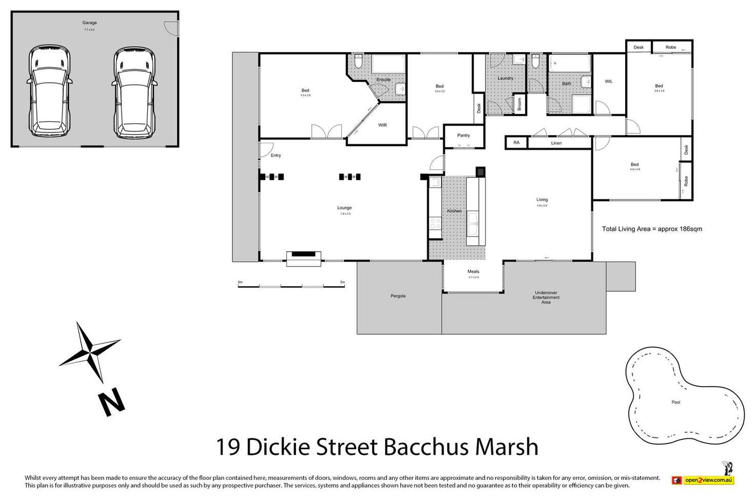 Floorplan of Homely house listing, 19 Dickie Street, Bacchus Marsh VIC 3340