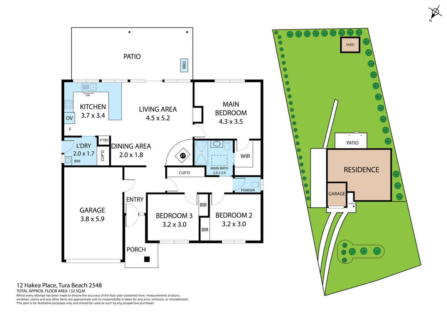 Floorplan of Homely house listing, 12 Hakea Place, Tura Beach NSW 2548