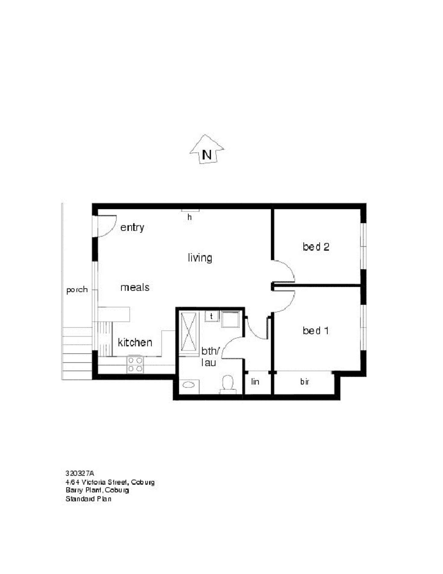 Floorplan of Homely apartment listing, 4/64 Victoria Street, Coburg VIC 3058