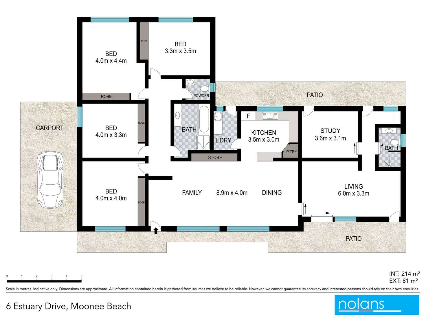 Floorplan of Homely house listing, 6 Estuary Drive, Moonee Beach NSW 2450