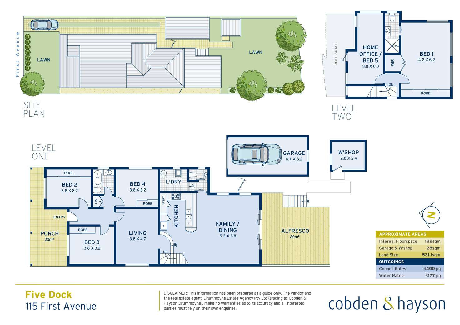 Floorplan of Homely house listing, 115 First Avenue, Five Dock NSW 2046