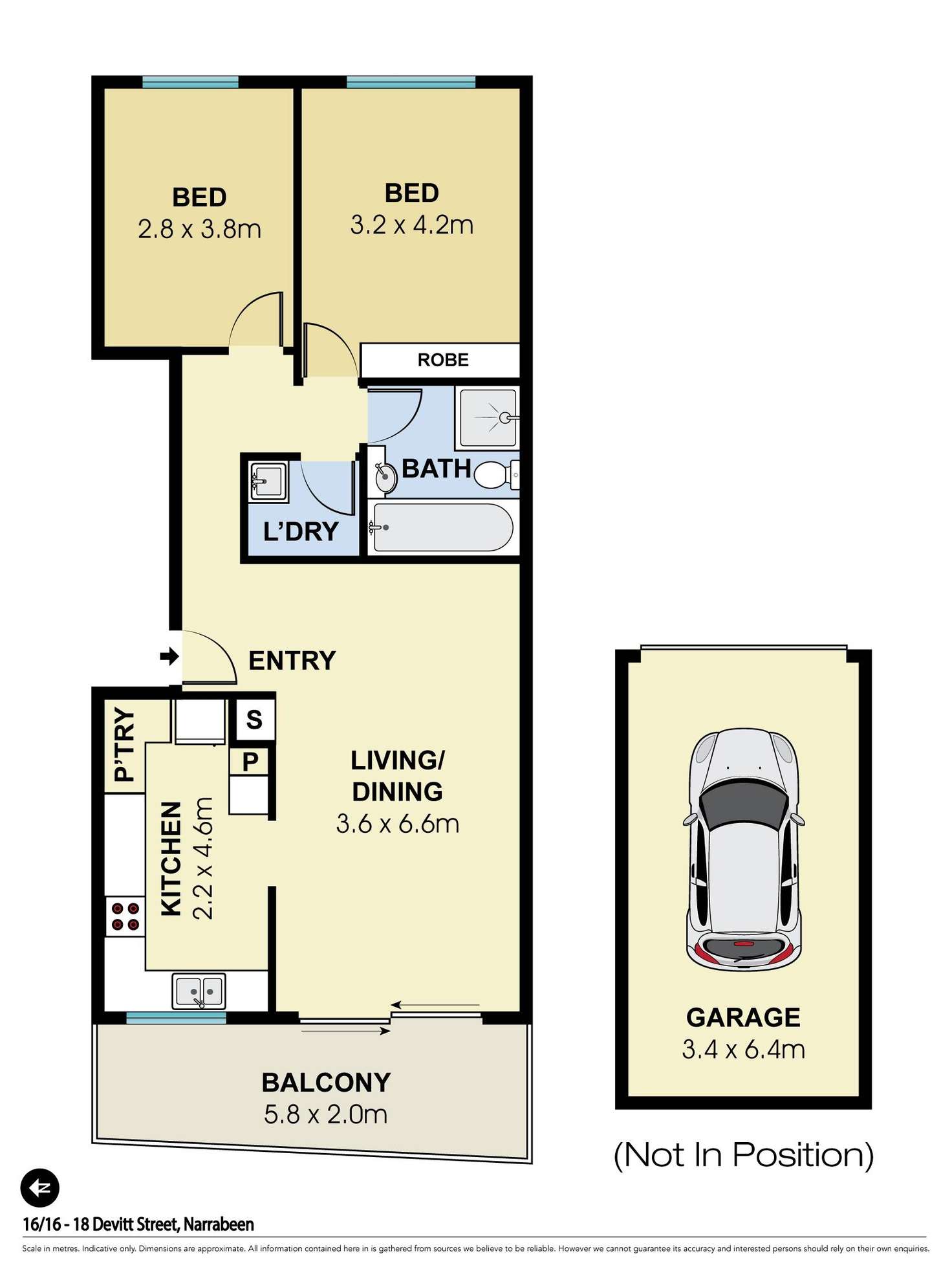 Floorplan of Homely unit listing, 16/16-18 Devitt Street, Narrabeen NSW 2101