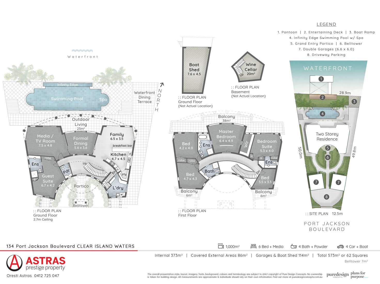 Floorplan of Homely house listing, 134 Port Jackson Boulevard, Clear Island Waters QLD 4226