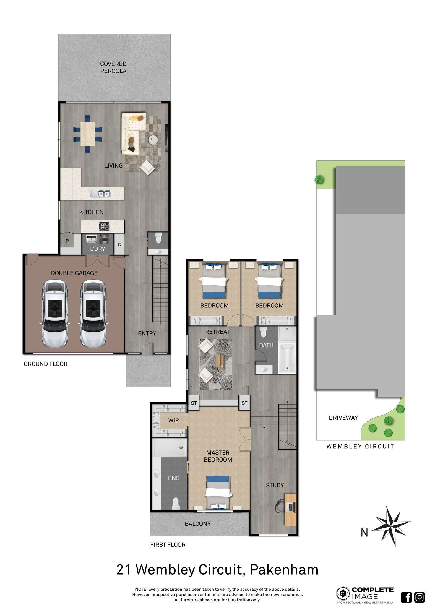 Floorplan of Homely house listing, 21 Wembley Circuit, Pakenham VIC 3810