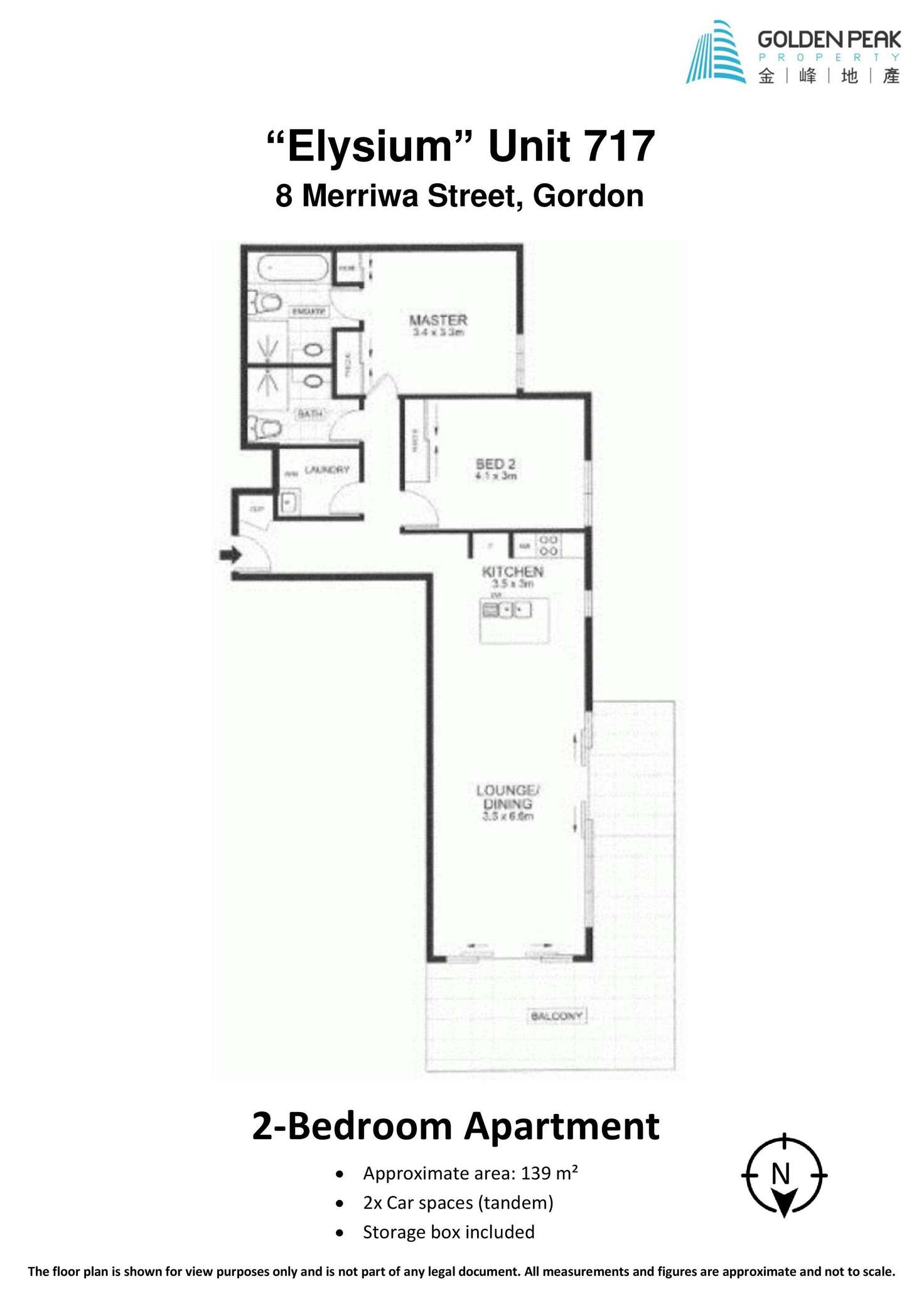 Floorplan of Homely apartment listing, 717/8 Merriwa Street, Gordon NSW 2072