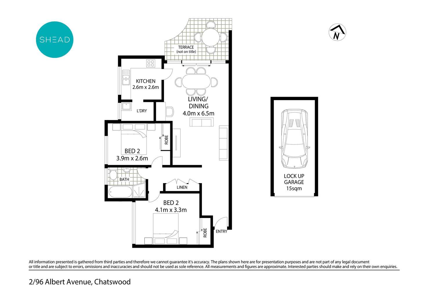 Floorplan of Homely apartment listing, 2/96 Albert Avenue, Chatswood NSW 2067