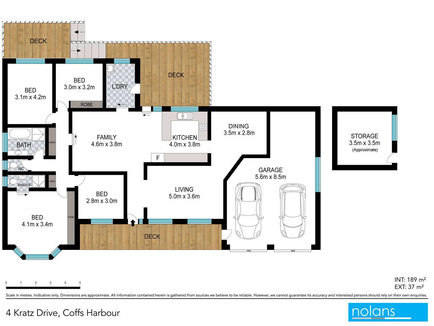 Floorplan of Homely house listing, 4 Kratz Drive, Coffs Harbour NSW 2450