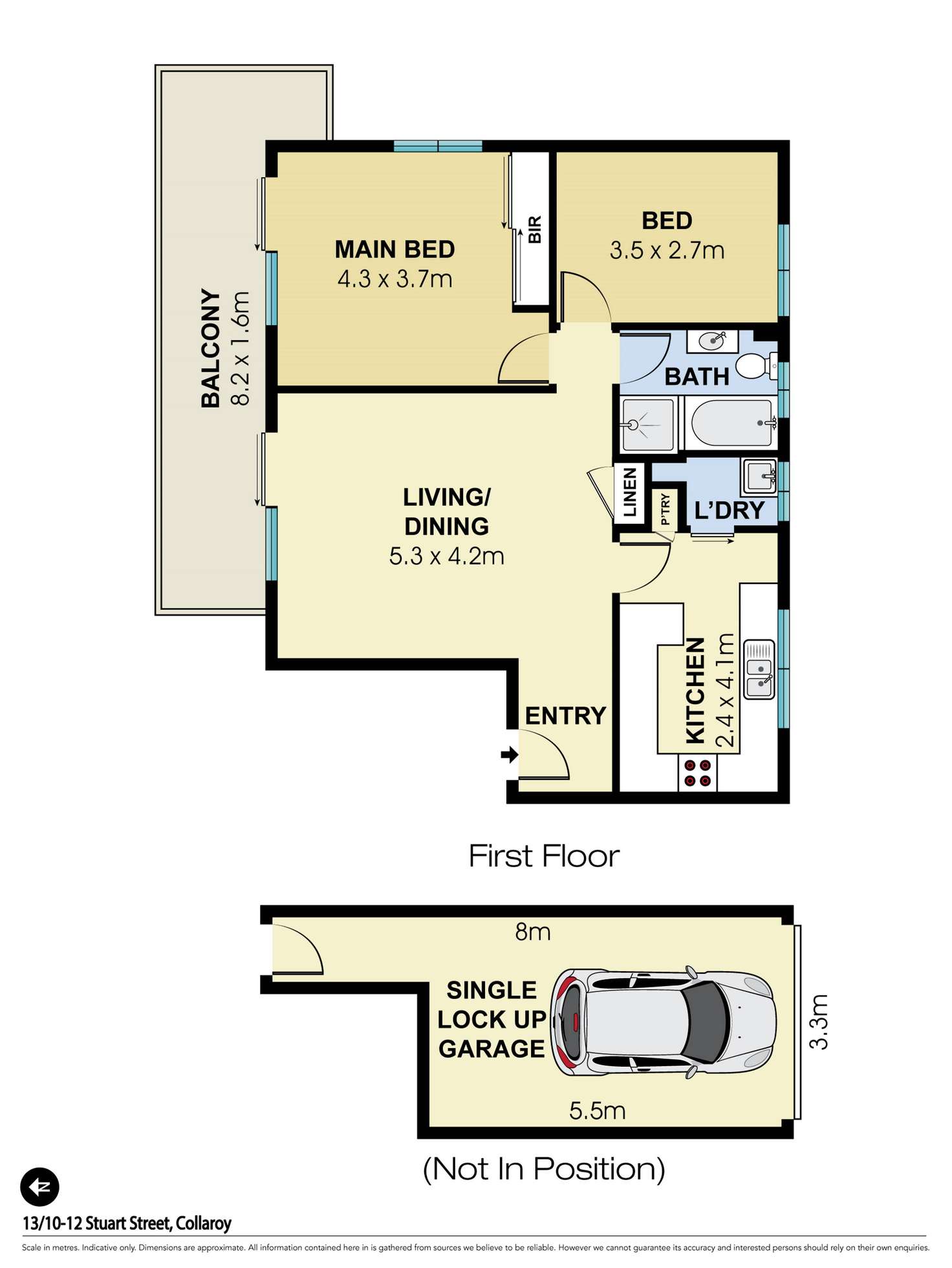 Floorplan of Homely apartment listing, 13/10-12 Stuart Street, Collaroy NSW 2097