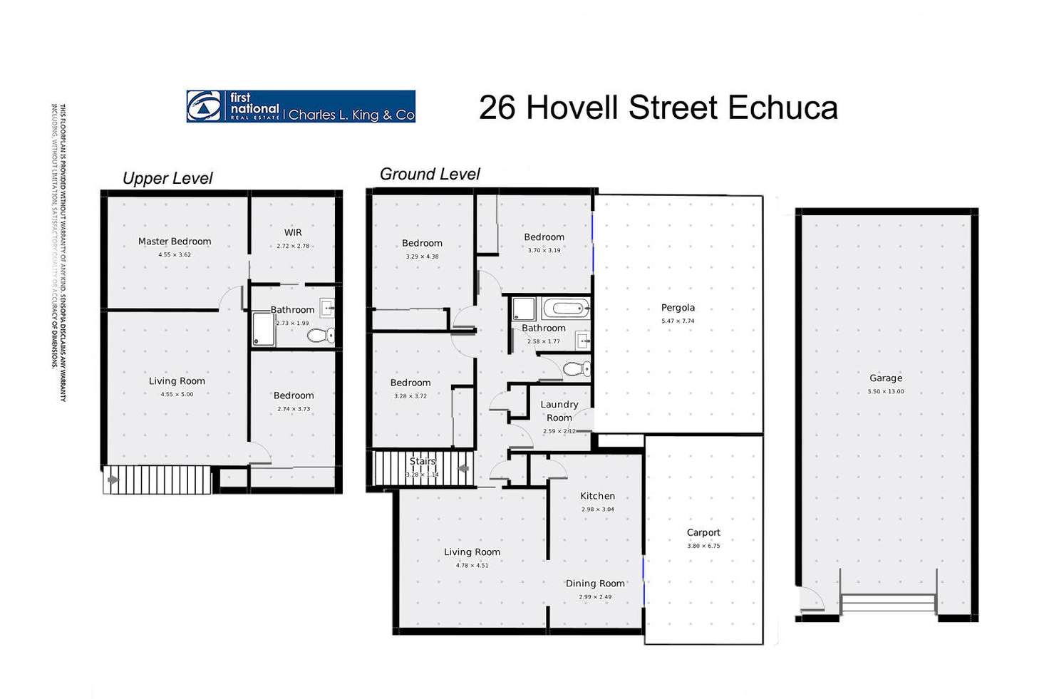 Floorplan of Homely house listing, 26 Hovell Street, Echuca VIC 3564