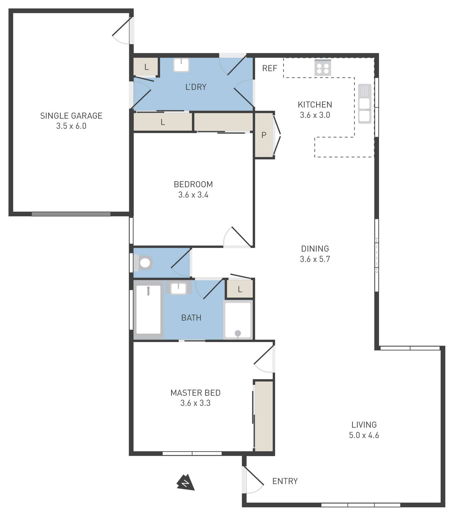 Floorplan of Homely unit listing, 2/18 Mambourin Street, Werribee VIC 3030