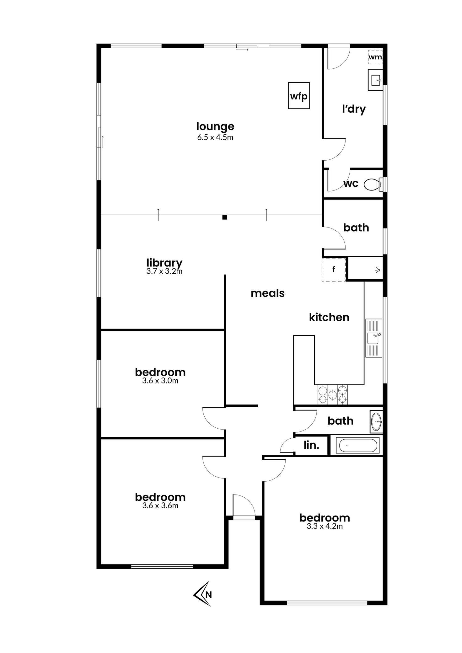 Floorplan of Homely house listing, 24 Thorpe Street, Newport VIC 3015