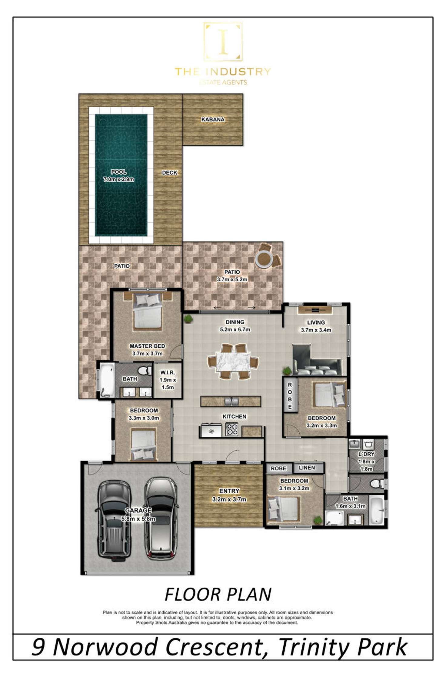 Floorplan of Homely house listing, 9 Norwood Circuit, Trinity Park QLD 4879