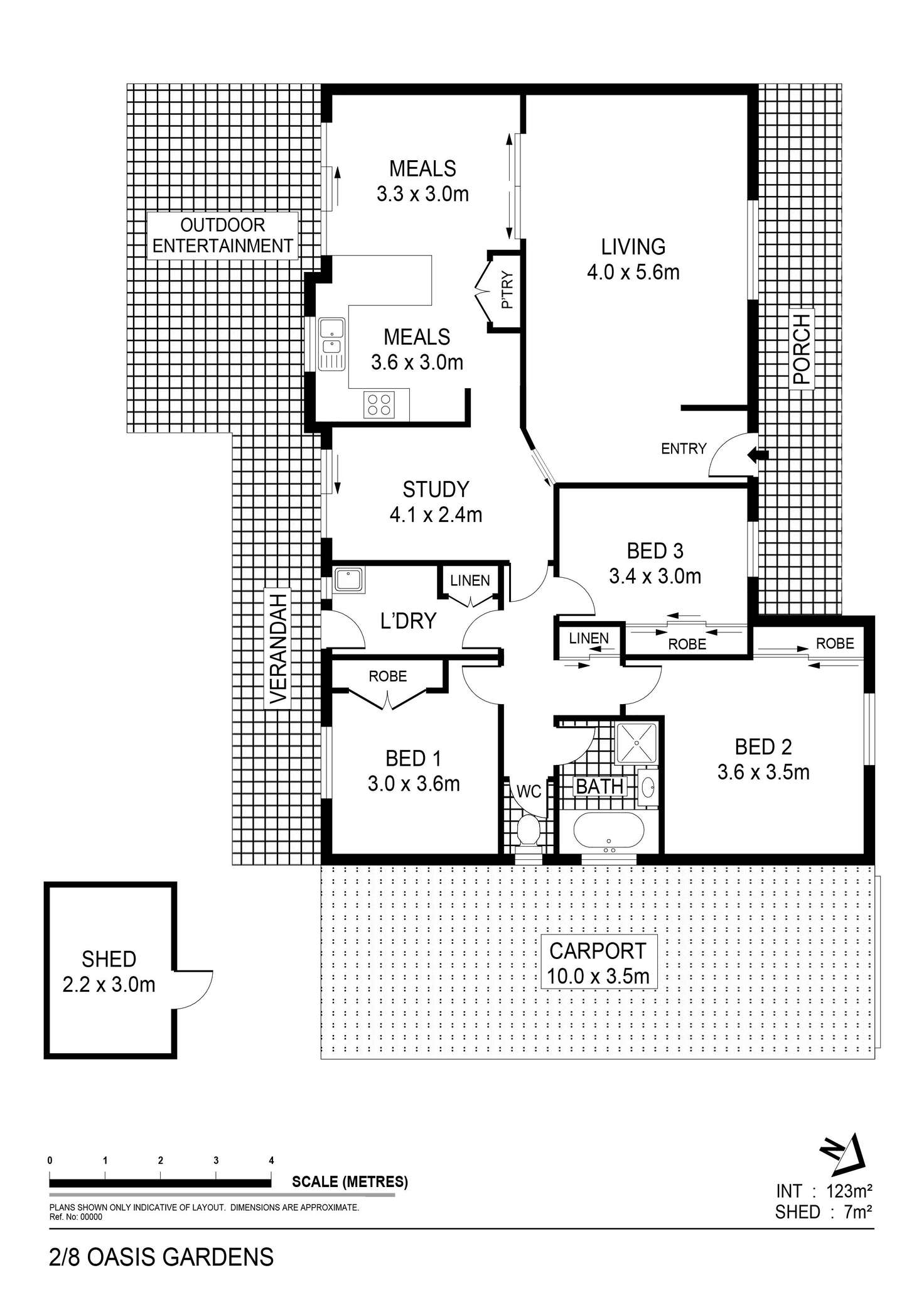 Floorplan of Homely house listing, 2/8 Oasis Gardens, Spring Gully VIC 3550