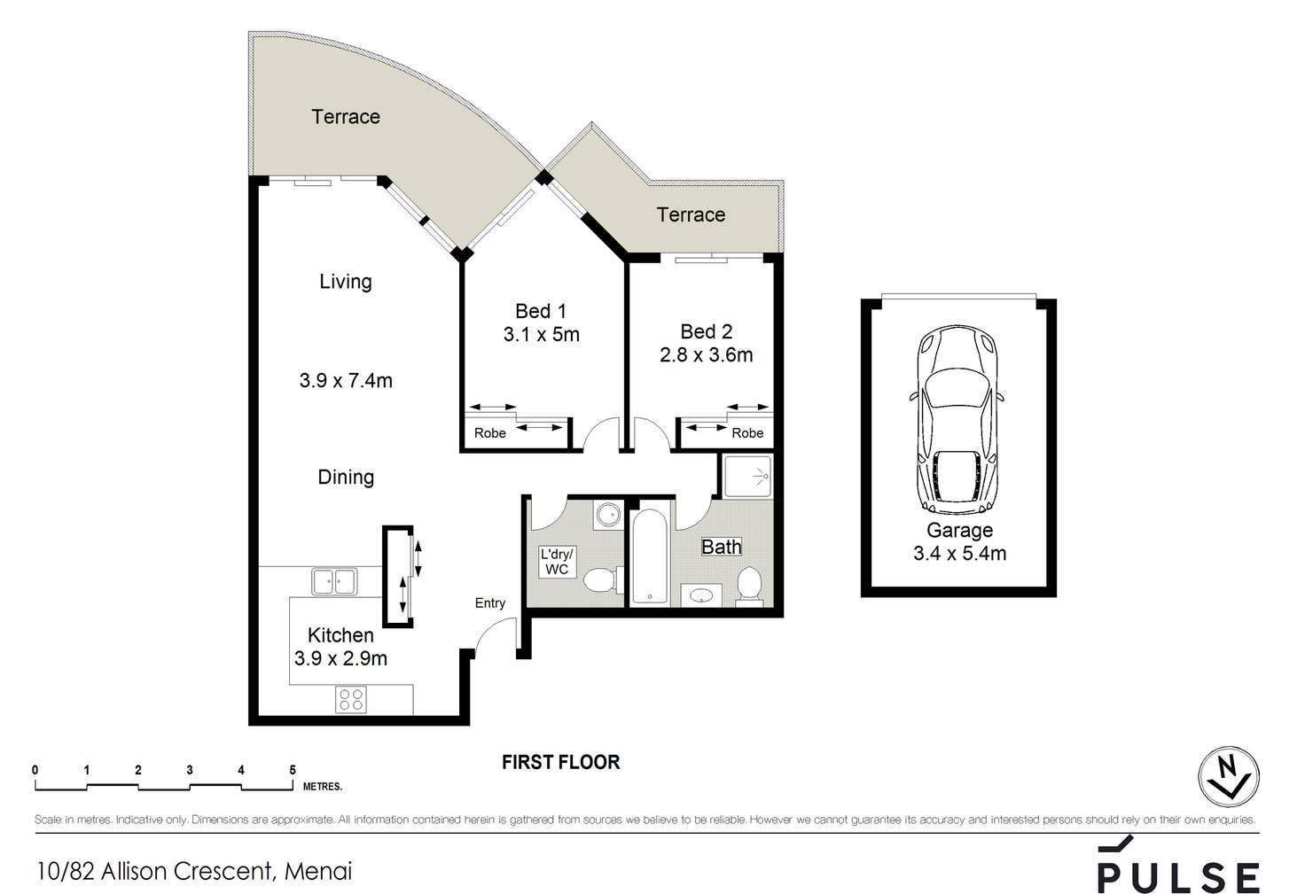 Floorplan of Homely apartment listing, 10/82-90 Allison Crescent, Menai NSW 2234