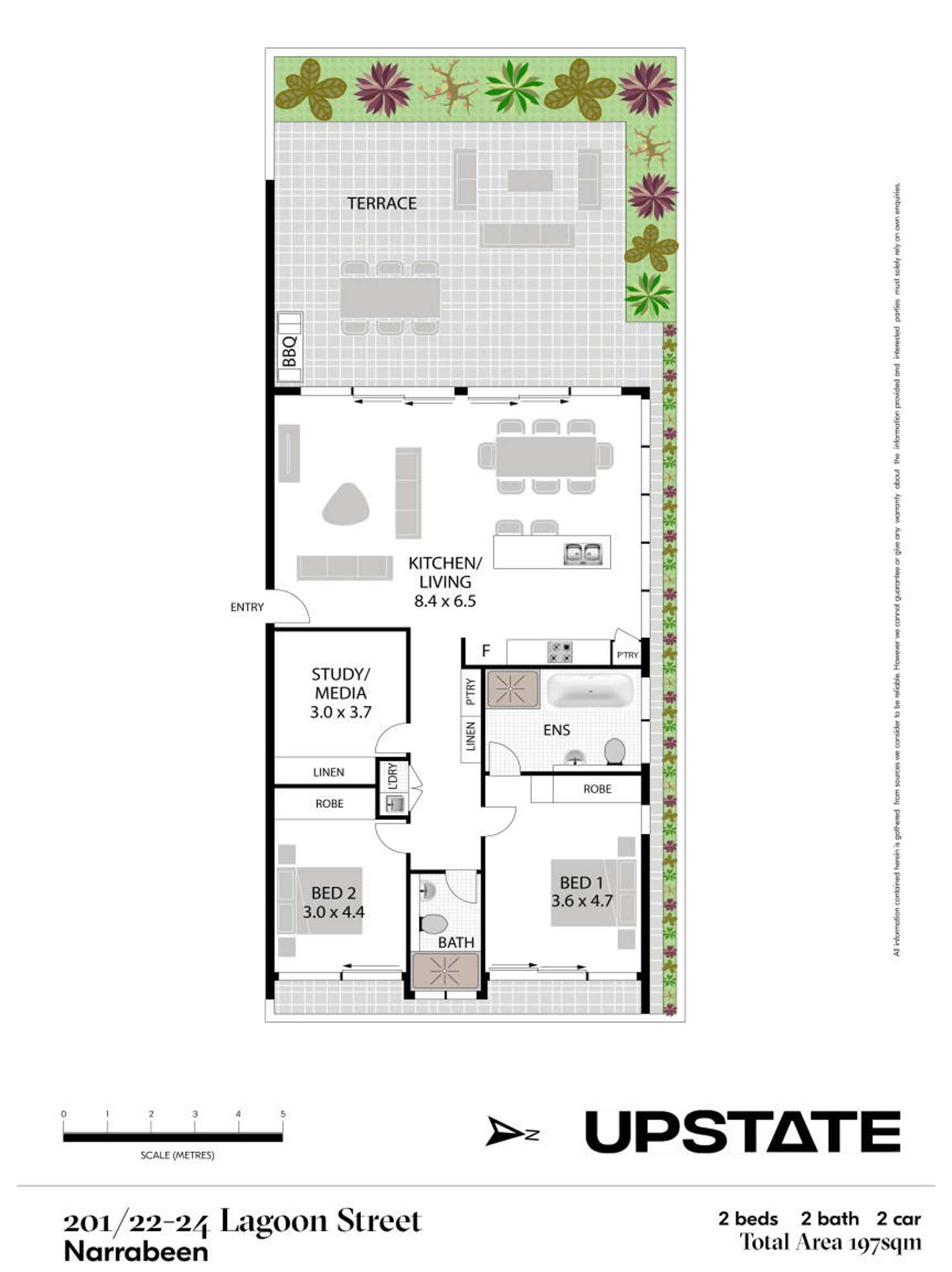 Floorplan of Homely unit listing, 201/22-24 Lagoon Street, Narrabeen NSW 2101