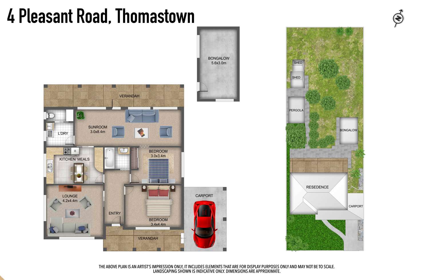 Floorplan of Homely house listing, 4 Pleasant Road, Thomastown VIC 3074