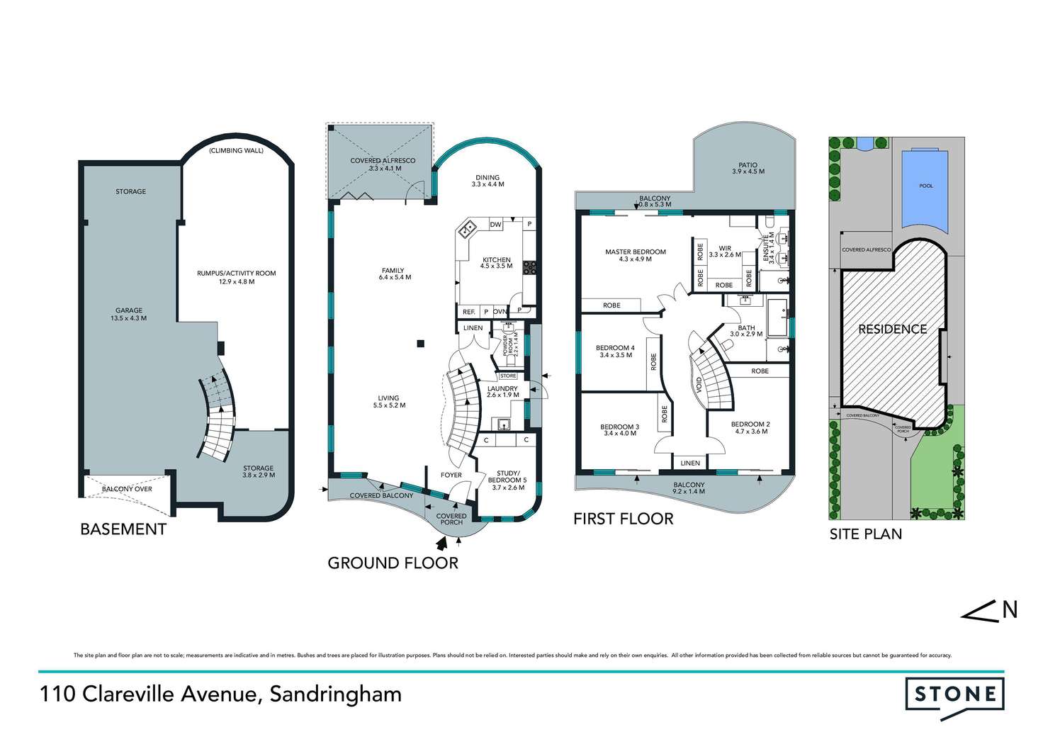 Floorplan of Homely house listing, 110 Clareville Avenue, Sandringham NSW 2219