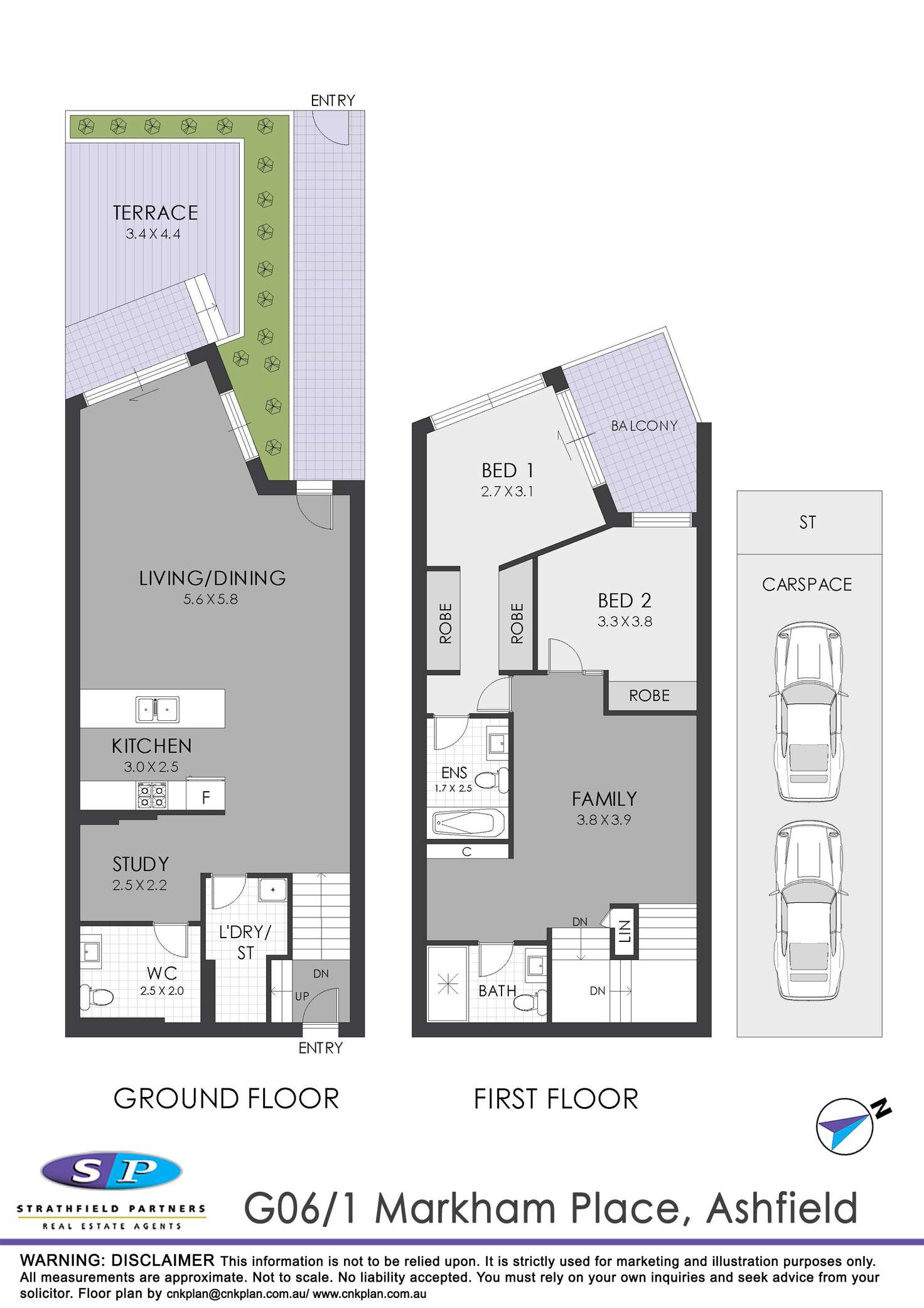 Floorplan of Homely townhouse listing, G06/7 Cavill Avenue, Ashfield NSW 2131