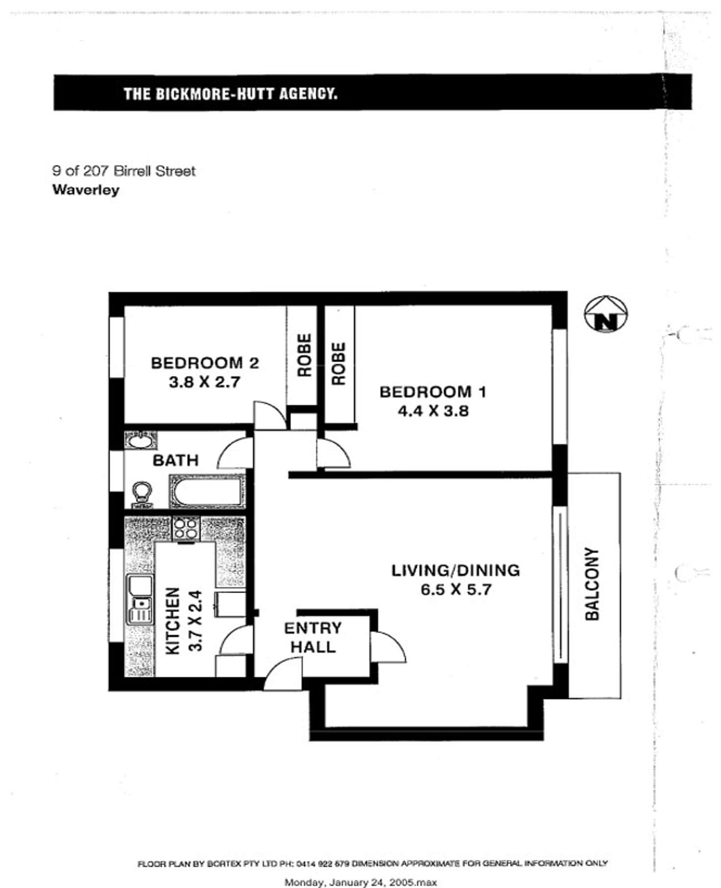 Floorplan of Homely apartment listing, 9/207 Birrell Street, Bronte NSW 2024